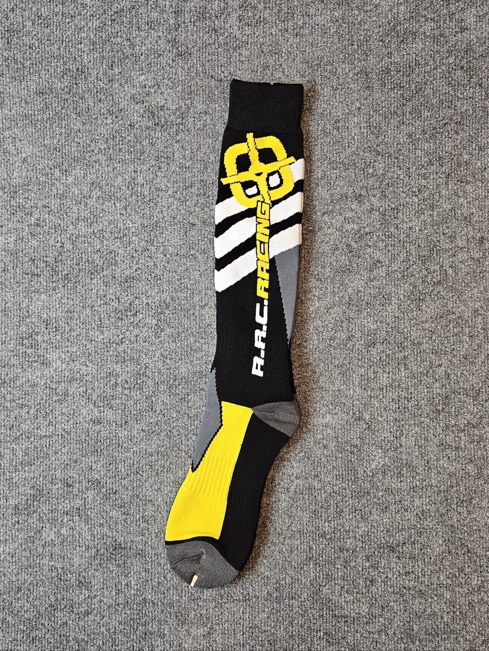 A.R.C. Racing Moto Socks Black & Yellow | High-Performance Gear